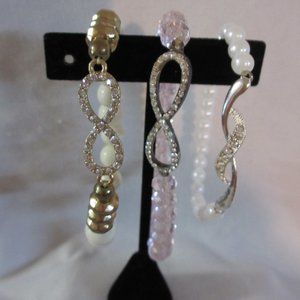 Lot of 3 Infinity Sign Stretchy Bracelets